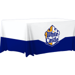 White Castle 6ft Fitted Table Cover