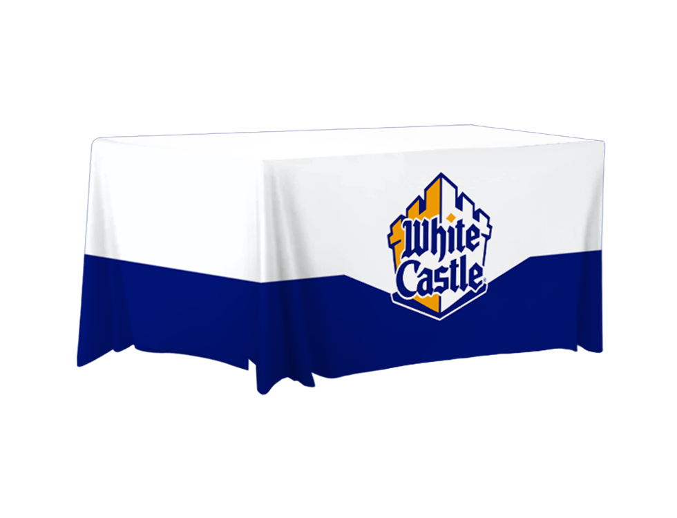 White Castle 6ft Fitted Table Cover